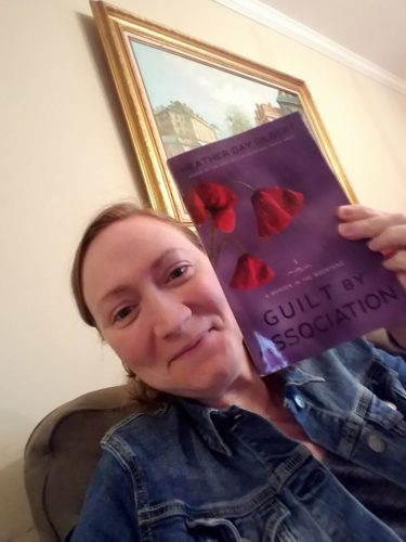 Jessica with her early reader copy